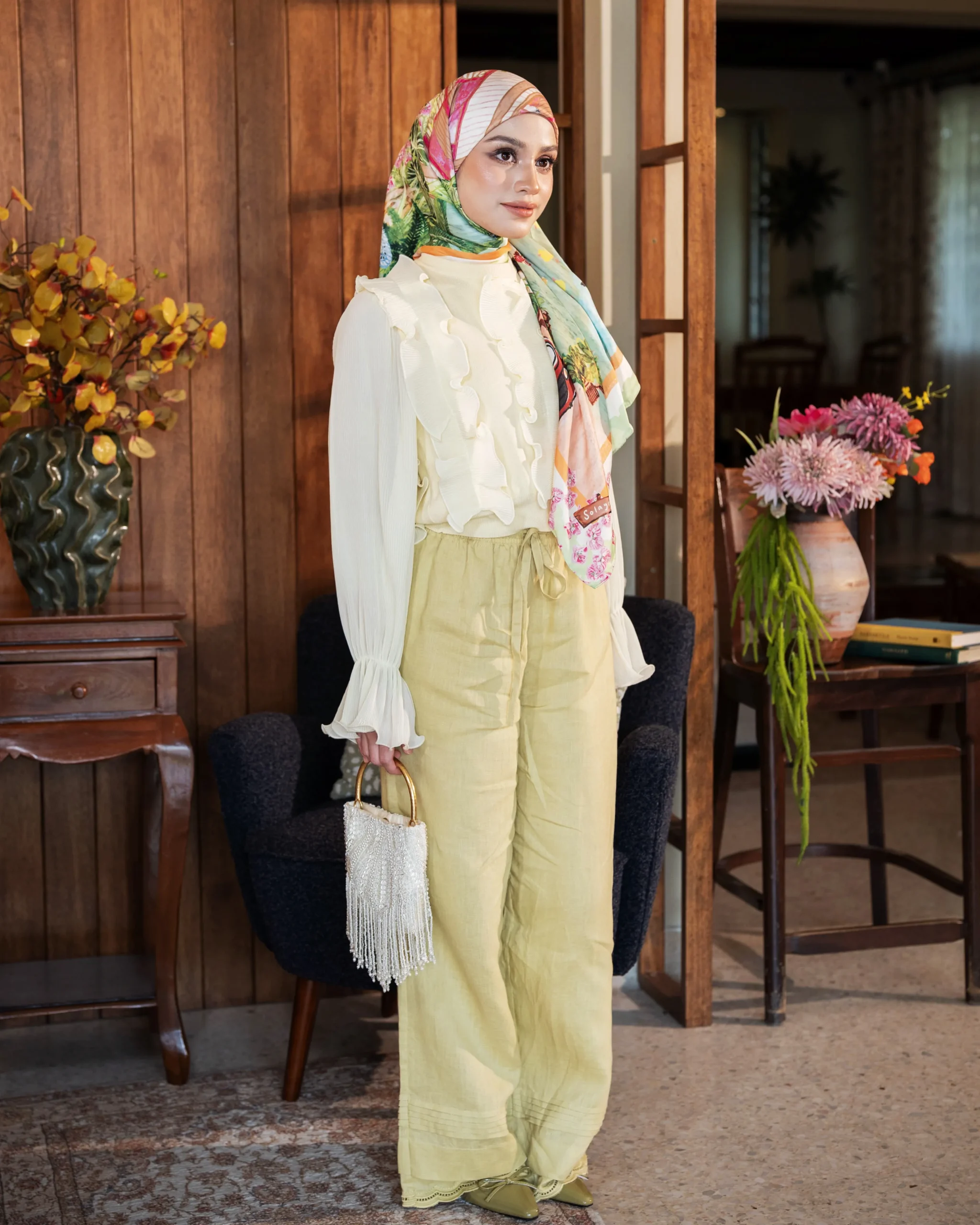 Hijau Teduh (Twill Satin Square) - Image 3